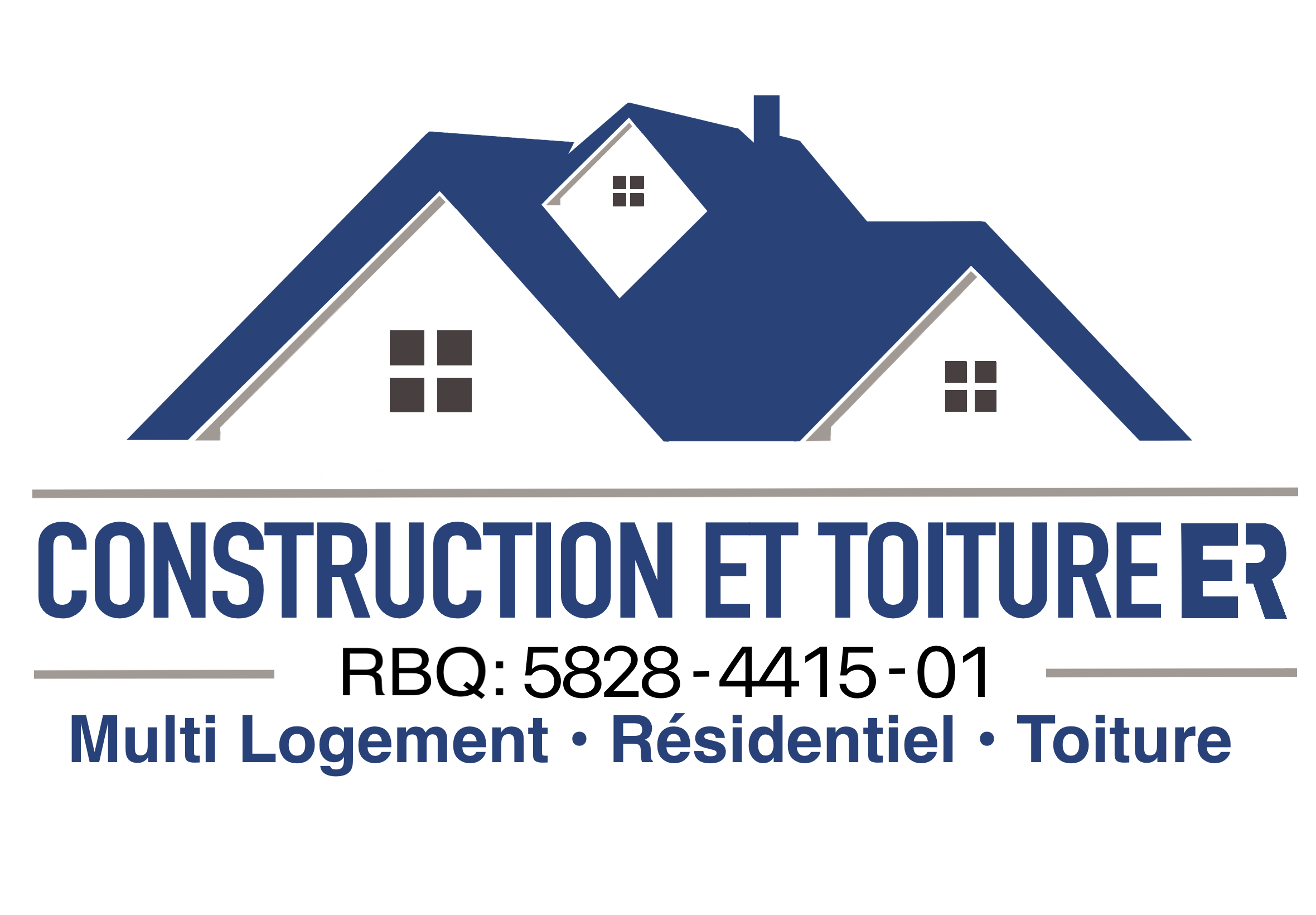 Logo Construction Et Toiture ER